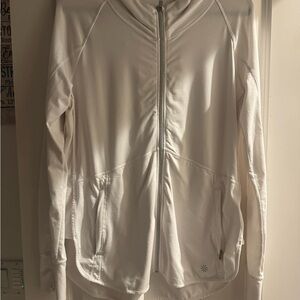 Athleta White Full-Zip Jacket